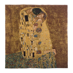 Tapisserie Klimt "Le Baiser" - fils dorés