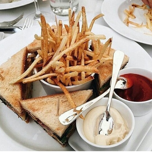 Image de food, fries, and sandwich