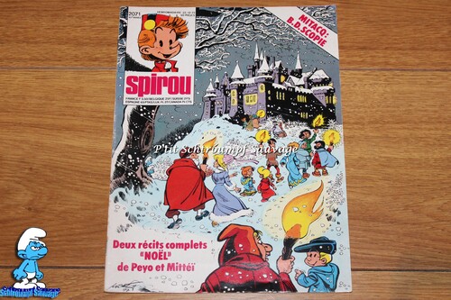 Magazine Spirou : "Deux récits complets Noël de Peyo et Mittéi