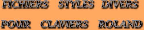 STYLES DIVERS CLAVIERS ROLAND SÉRIE26175