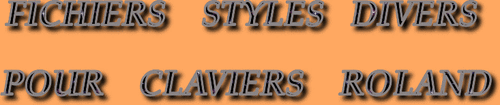 STYLES DIVERS CLAVIERS ROLAND SÉRIE26295