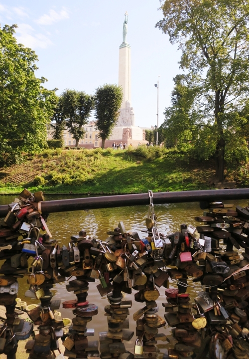 Le parc Bastion Hill à Riga