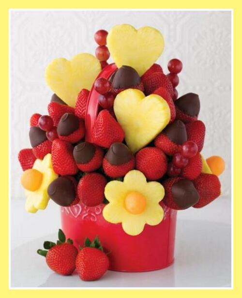 bouquet fraises chocolat 