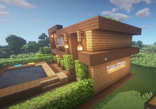 Moyenne maison en bois