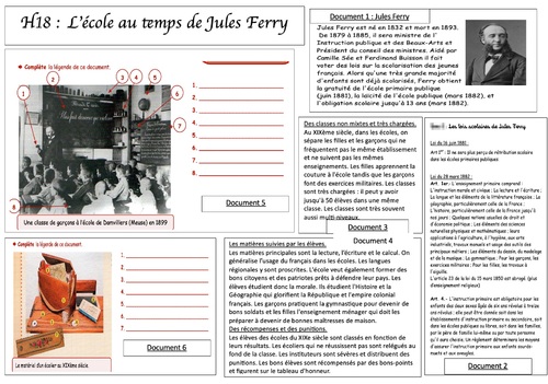 H18 L'école au temps de Jules Ferry