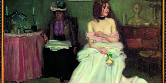 La folle, 1899, huile sur toile de Pierre Georges Janninot (1848-1934). 