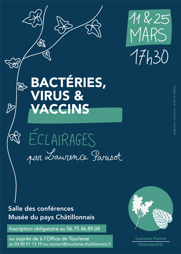 "Microbes, virus et vaccins" une conférence de Laurence Parisot à ne pas manquer le 25 mars !