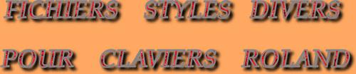 STYLES DIVERS CLAVIERS ROLAND SÉRIE29709