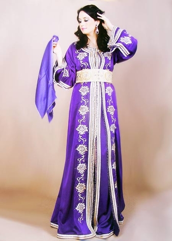 Takchita-marocain-2015-pas cher pour votre mariage de la houte couture sur mesure violet-TAK-S872