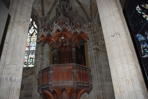 Le Gros Horloge et l'église saint Eloi à Rouen