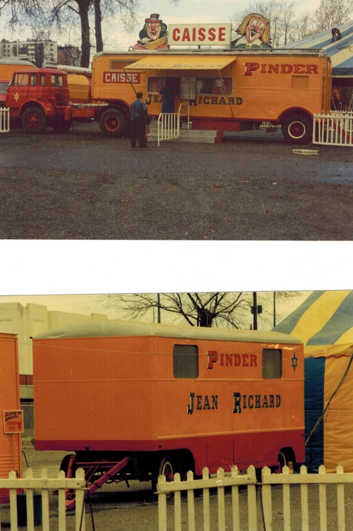 petit reportage photo sur le montage du cirque Pinder-Jean Richard à Toulouse en 1975