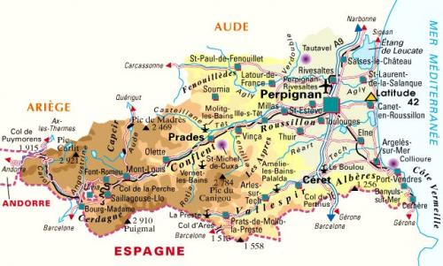 CARTE PYRENEES ORIENTALES