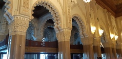 A l'intérieure de la mosqué Hassan II