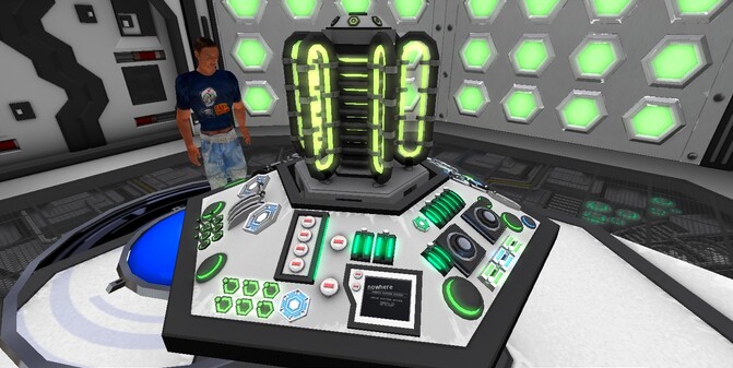 Intérieur de Tardis VERT