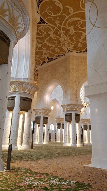 Abu Dhabi : Mosquée 4/ (Salle de prière)