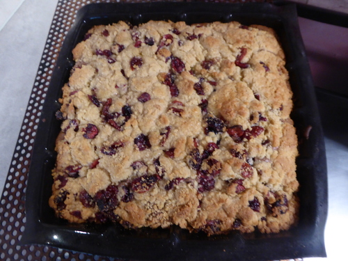 Un Brookie Choco Noisettes et Cranberries