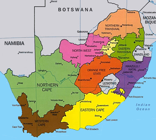 Afrique du sud carte : Toutes les cartes d&#39;Afrique du Sud