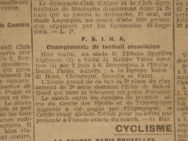 Les matches de classement sans le MCA