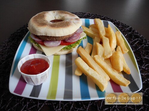 Muffin bagel burger