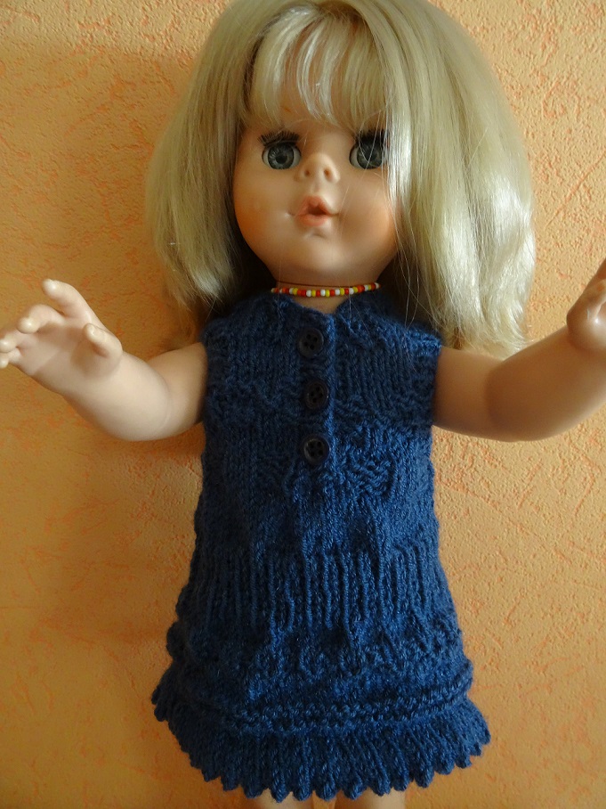 Fiche gratuite vêtements de poupée N° 208: robe poupée 40cm - La malle Ô  trésor de Sylvie 2