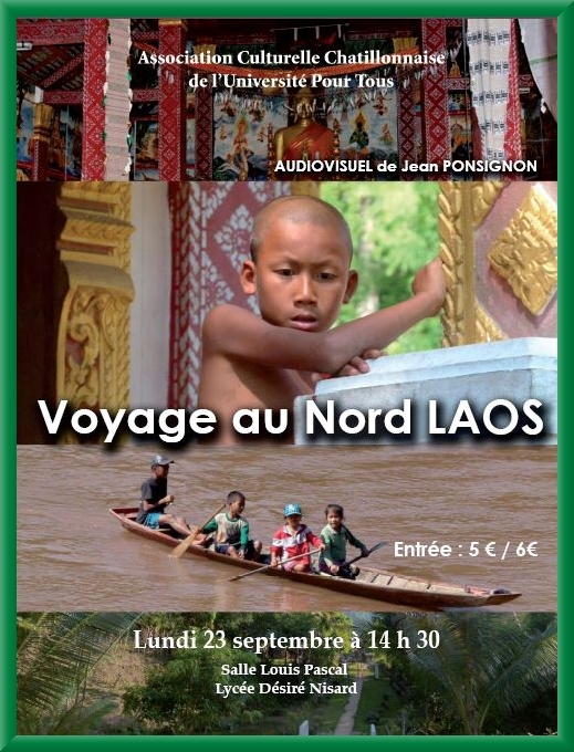 "Voyage au Nord Laos", une conférence de Jean Ponsignon pour l'ACC