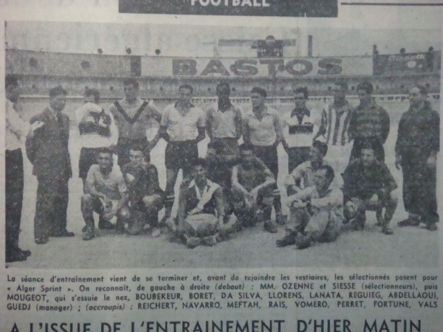 10.1953 Abdellaoui MCA en sélection d'Alger