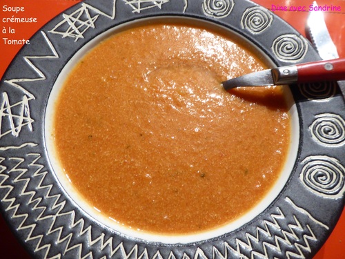 Une Soupe crémeuse à la Tomate