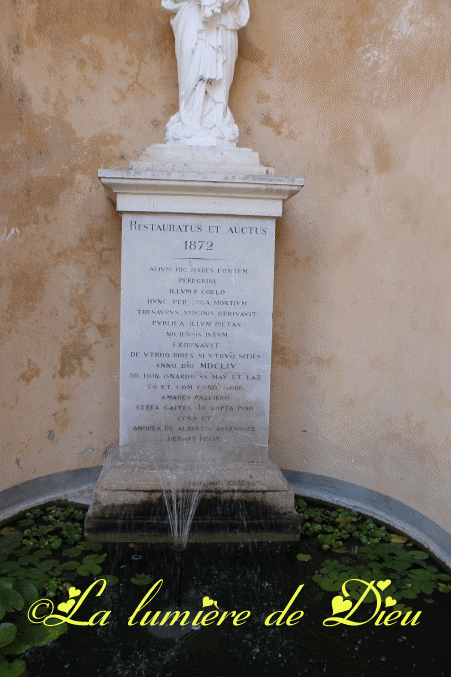Notre-Dame de Laghet, la fontaine