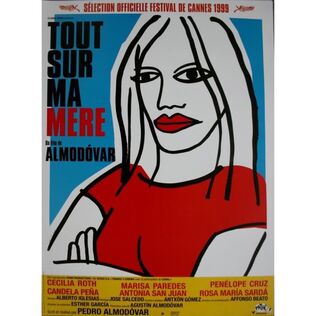 TOUT SUR MA MERE Affiche Cinéma Originale ROULEE Petit format 53x40cm Movie  poster Pedro Almodóvar - Cdiscount Maison