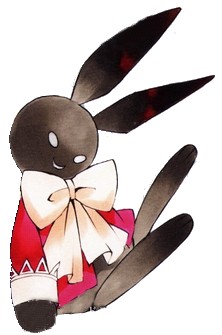 Le lapin noir (image) est l'image du site, la mascote, l'icône... et aussi celle du créateur Raven31