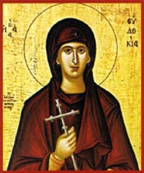 Sainte Eudoxie ou Eudocie, Martyre à la "vie" romancée († 114)