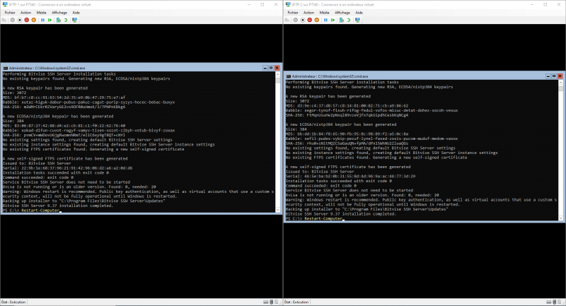 Configurer un serveur SFTP en failover sur Windows Serveur Core 2022