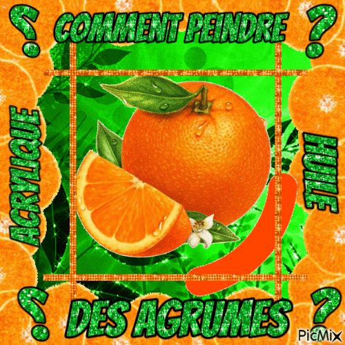 Dessin et peinture - vidéo 3451 : Comment peindre des agrumes ( oranges, mandarines, clémentines, etc..) ? - acrylique ou huile.