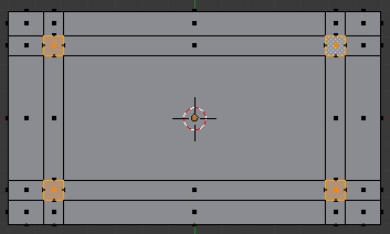 Dessous de la table avec une bordure