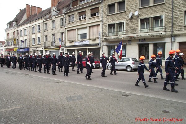 Commémoration de l'Armistice du 8 mai 1945, à Châtillon sur Seine....