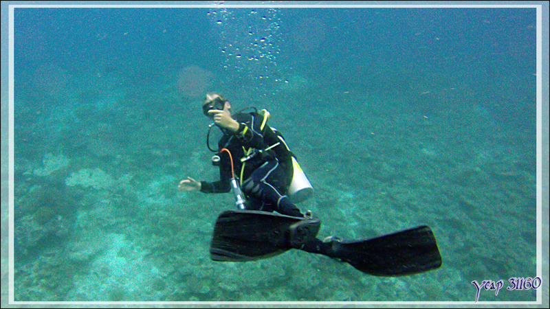 Avec Kierk, mon moniteur, c'est parti pour une nouvelle plongée sur le spot Athuruga Reef - Atoll d'Ari - Maldives