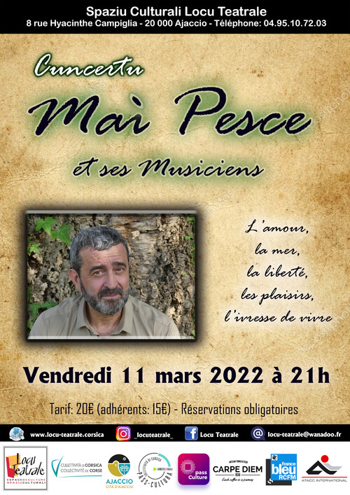 11 mars 2022 - Concert Maì Pesce et ses musiciens