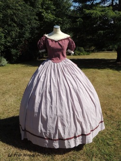 Robe de bal 1860 - Bal Gown 1860