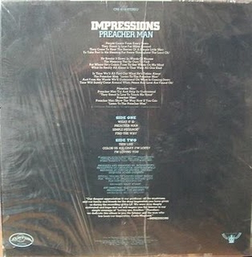 1973 : Album " Preacher Man " Curtom Records CRS 8016 [ US ]