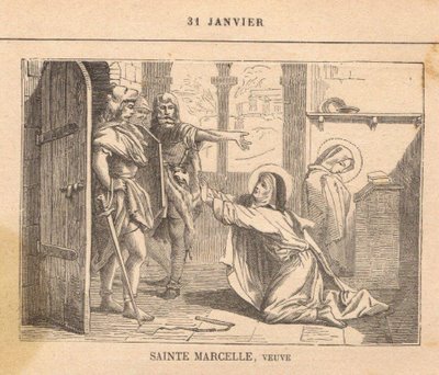 Sainte Marcelle de Rome, Moniale à Rome, disciple de Saint Jérôme (+ 410)