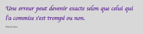 La pensée du jour