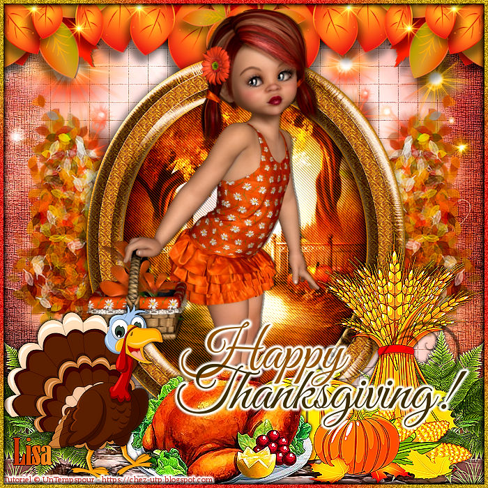 Ma réalisation du tuto "Happy Thanksgiving
