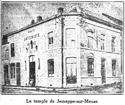 Les Antoinistes demandent la personnification civile - Le Temple Antoiniste (La Dernière Heure, 6 mars 1921)(Belgicapress)