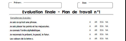 Les évaluations finales