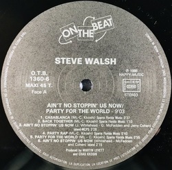 Steve Walsh - Ain't No Stoppin' Us Now (Party For The World)