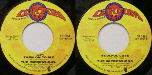 1970 : Singles SP Curtom Records CR 1954 [ US ] / Buddah Records 2011-045 [ UK ]