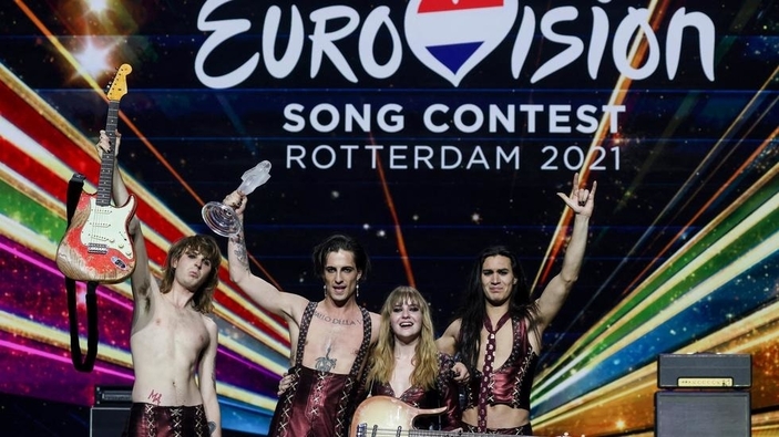 L'Italien Maneskin a remporté la 65e édition du concours Eurovision, qui s'est tenu à Rotterdam, aux Pays-Bas, le 22 mai 2021.