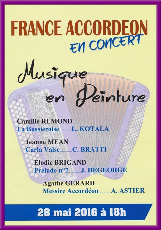 Un beau concert de France-Accordéon a été donné au Salon des Peintres des Amis du Châtillonnais
