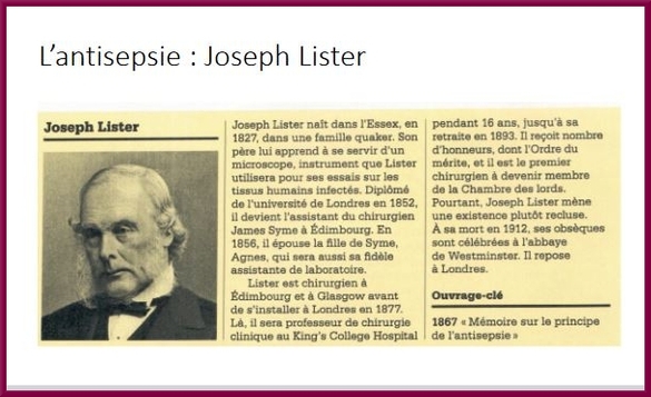 "La chirurgie moderne, de l'antisepsie à l'asepsie", une conférence du docteur Claude Plassard pour l'ACC