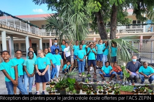 Le premier jardin créole connecté de Saint Martin, à l’école Hervé Williams assisté par L’ACS ZEPIN 